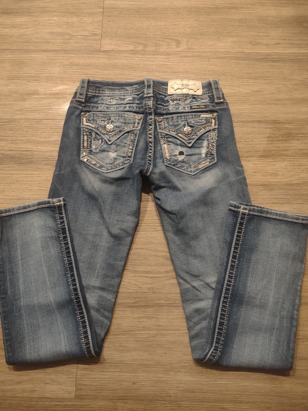 Embellished Light Blue Women's Jeans - Miss Me